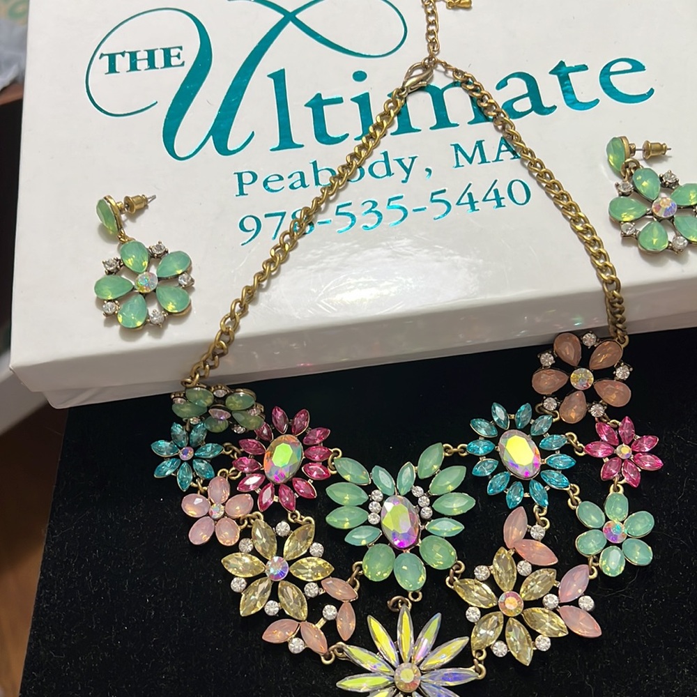 Amazing statement necklace & earrings - Picture 5 of 5